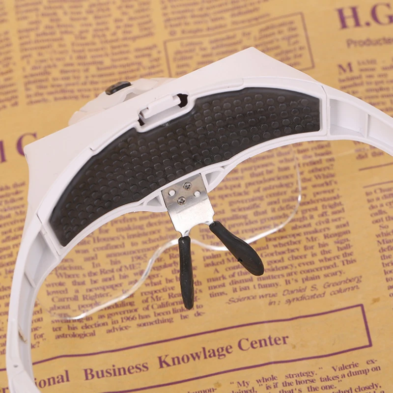 Headband Magnifying Glass Led Light Lamp Magnifier Head Loupe With 5 Lens For Eyebrow Eyelash Extension Tattoo Accessories