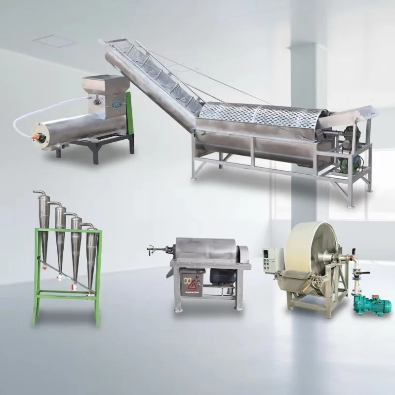 Fully Automatic Tapioca Starch Plant High Extraction Rate Energy Saving Durable 304 Steel For Commercial Starch Manufacturing