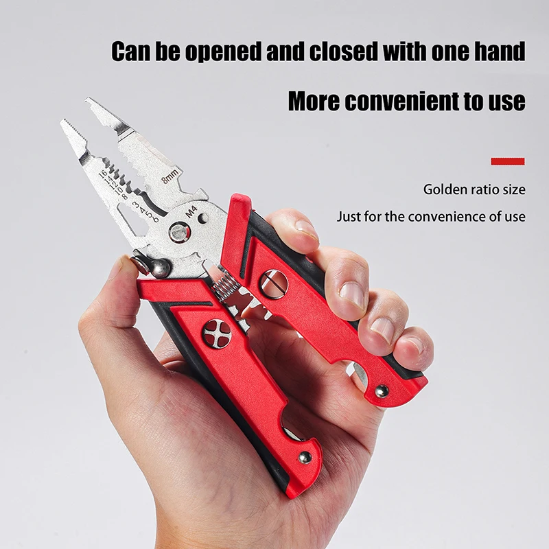 18 في 1 متعددة الوظائف سلك متجرد المكشكش كماشة سلك كهربائي المكشكش مقشرة كماشة توفير العمالة أدوات قطع الأسلاك #1