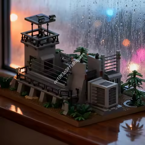 1297pcs MOC Raptor Cage Jurassic Park Model Building Blocks Construction Toys DIY Christmas Gifts Education Creative Idea