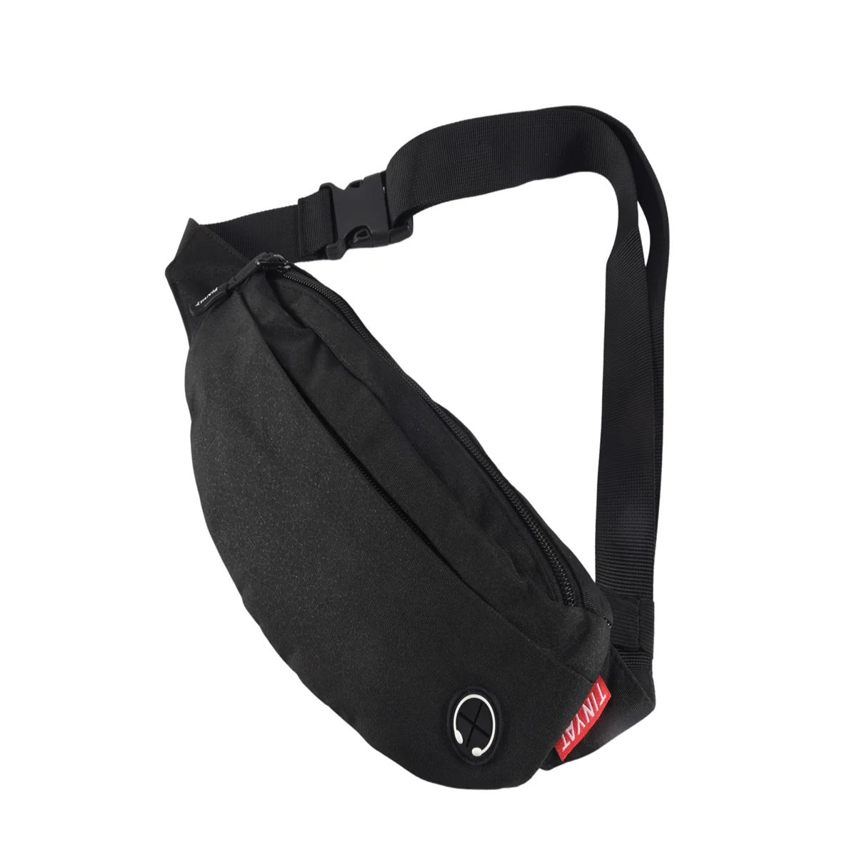FZFZ  Men Male Purse Casual Large Phone Belt Bag Pouch Travel Phone Bag Fanny Hip 4 Pockets Black