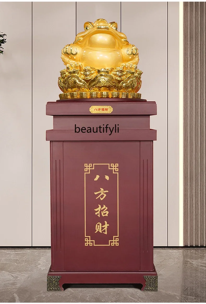 NQ Bafang Lucky Golden Toad Ornament Golden Cicada Company Opening Gift Hotel Hall Entrance Floor Decoration