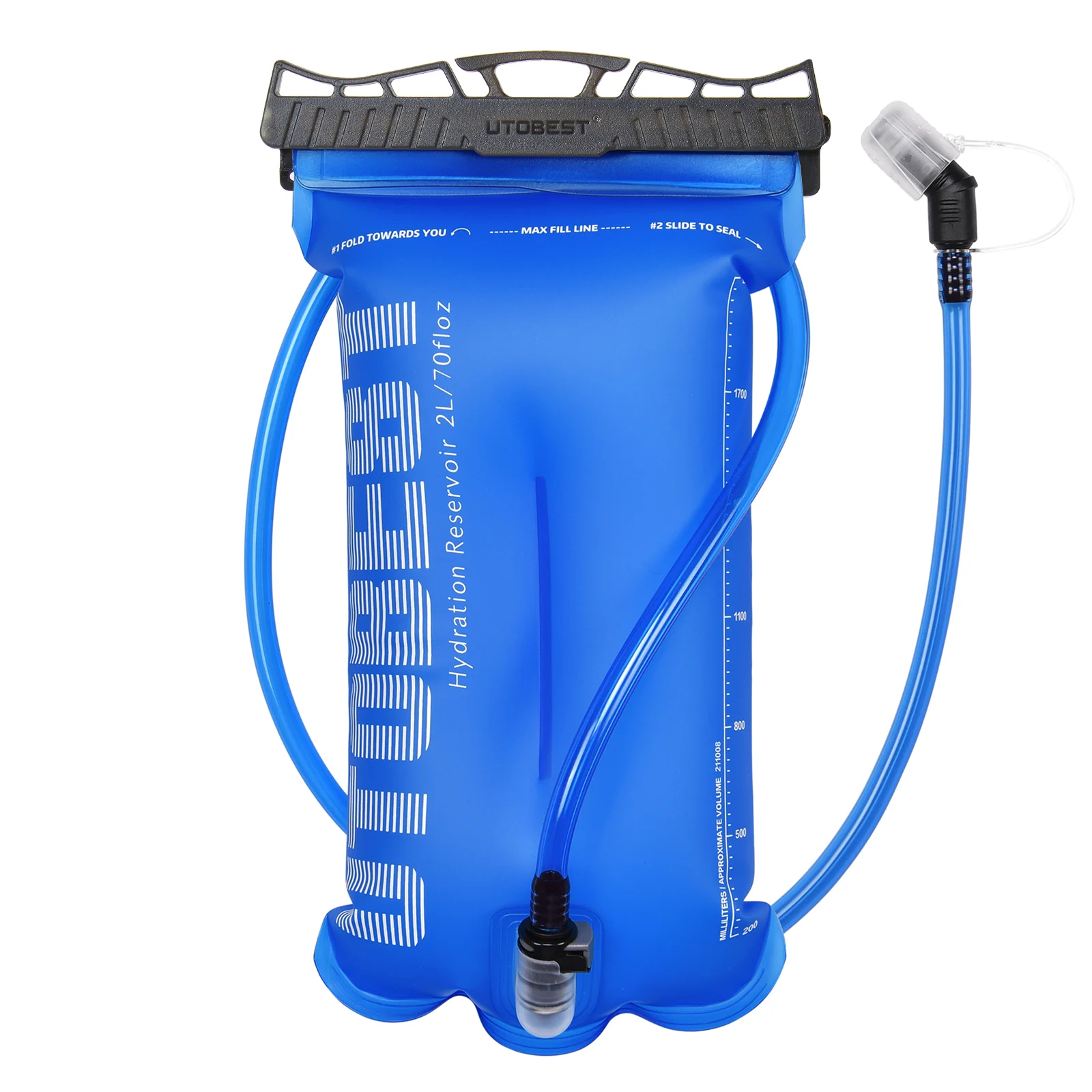 UTOBEST 1,5 l 2 l 3 l Trinkblase, BPA-freie Wasseraufbewahrungstasche für Camping, Wandern, Rucksackreisen