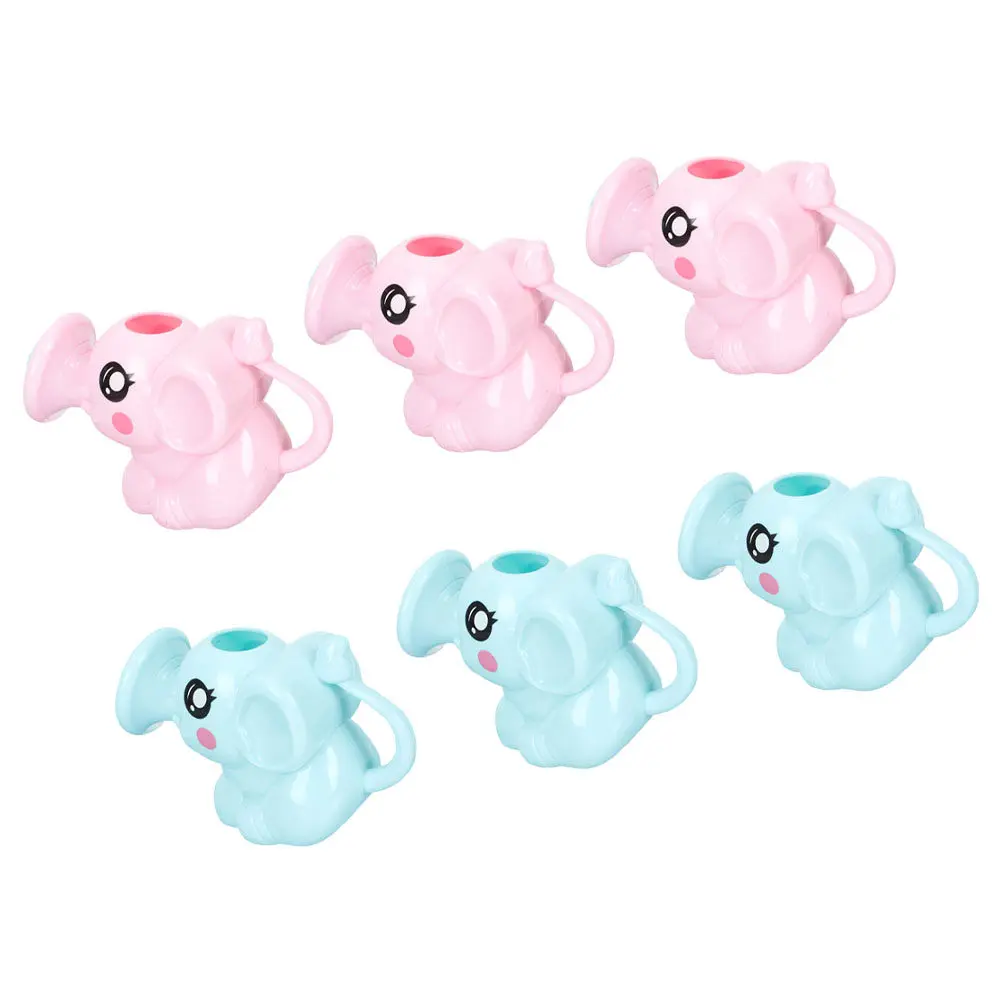 6Pcs Elephant Bath Watering Can Cute Kids Shower Sprinkler Baby Fine Motor Skills Educational Playset Indoor Outdoor