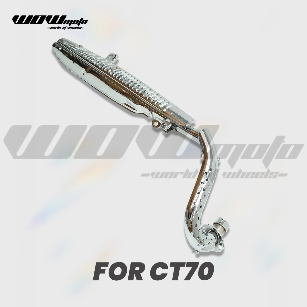 Tubo de escape para mini moto DAX CT70 ST70 |   Sistema de Escape Completo Estilo Réplica de 70cc |   Piezas de Escape Personalizadas para Motocicletas