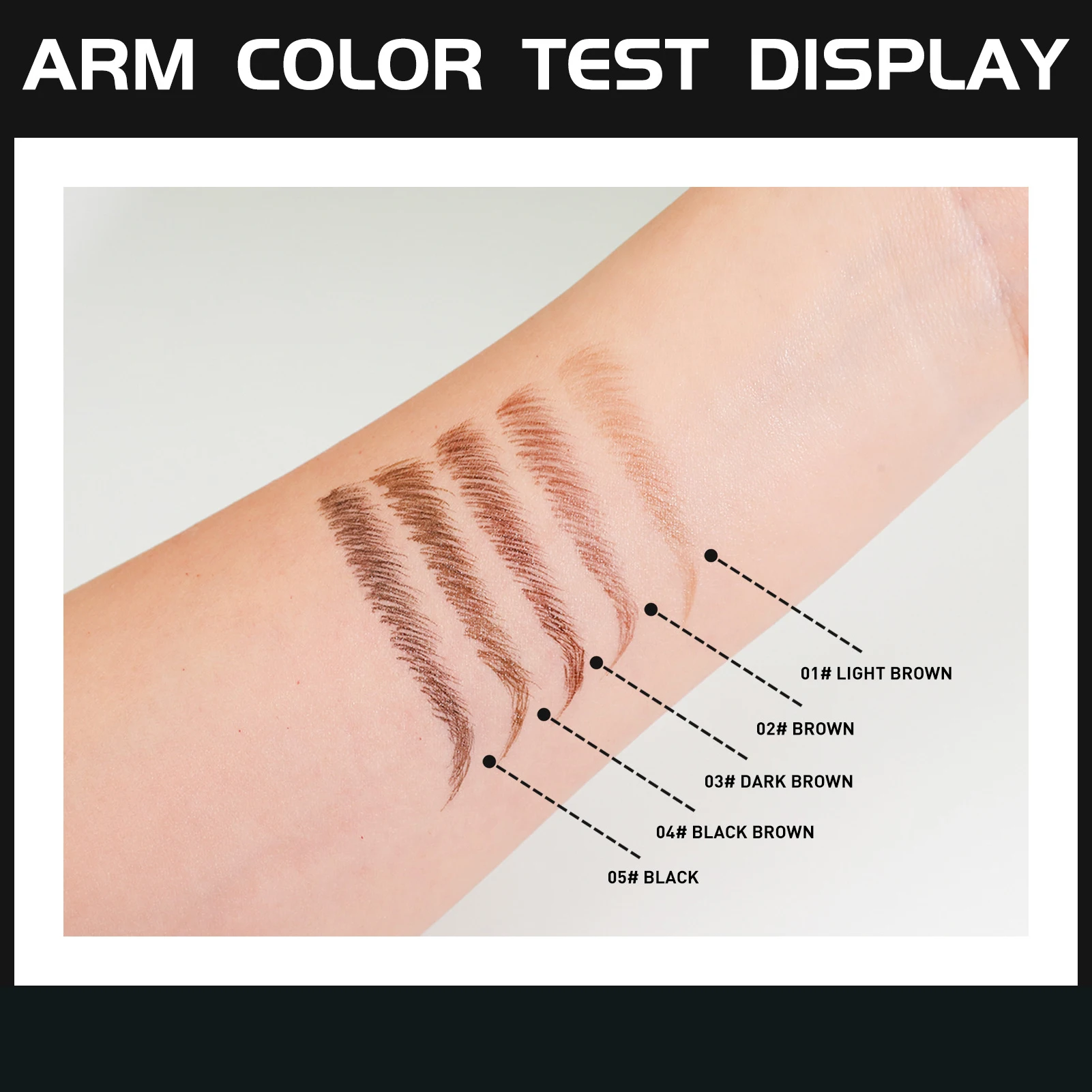 Microblading Eyebrow Pen 2 In 1 Waterproof Eyebrow Pencil And Eyebrow Brush,Professional Long-lasting Eyes Liner Makeup Tool
