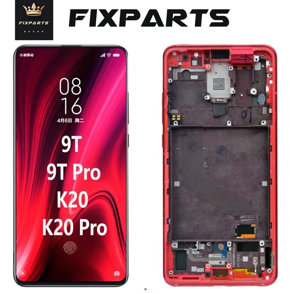 Super Amoled Screen For Xiaomi Mi 9T Pro / Mi 9T Lcd Display Digitizer Parts For Xiaomi Redmi K20 Pro / K20 Screen With Frame