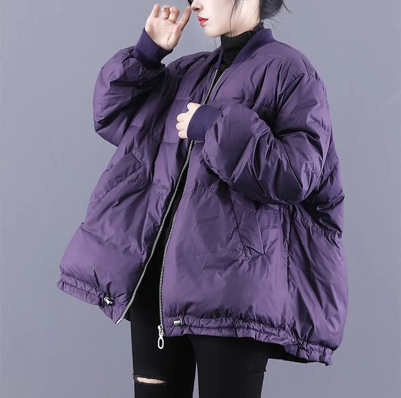 

Модная хлопковая куртка в бейсбольном стиле без этикеток, осенне-зимняя новинка, женская, премиум-качество, утолщенная, с длинными рукавами, на молнии