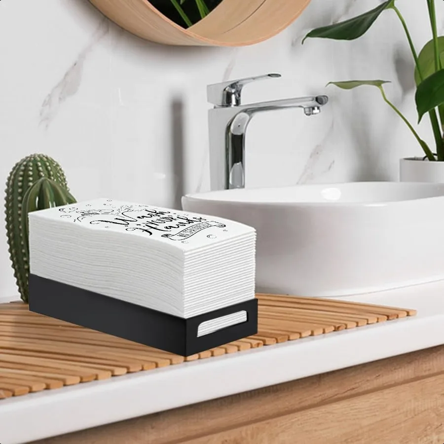 100 Pcs  Hand Towels for Bathroom Paper Towels for Guests 3 Ply Wash Your Hands Bathroom Etiquette Guest Napkins for Powder Roo