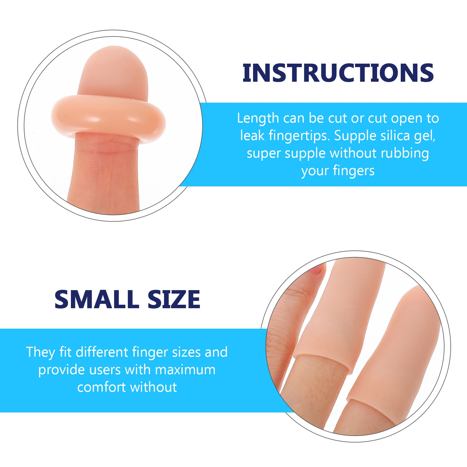 

Silicone Finger Covers Reusable Non-Slip Wear-Resistant For Kitchen Garden Construction Painting Typing Maintenance Health