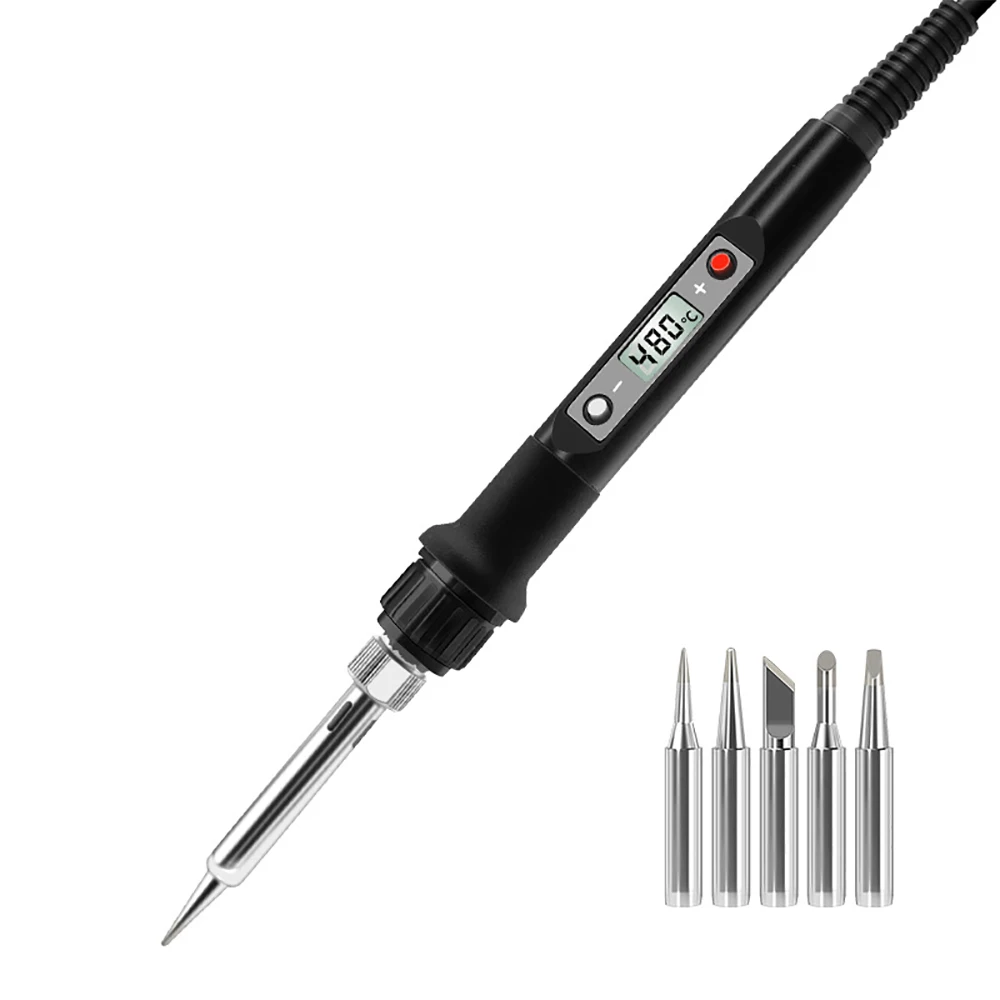 Outils de soudure de soudage électrique, affichage numérique LCD, température réglable, pointes, 80W, 220V, 110V