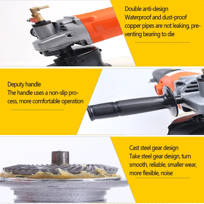Marble Water Grinder High Power Ceramic Tile Floor Tile Stone Polishing Machine Water Injection Angle Grinder YZ