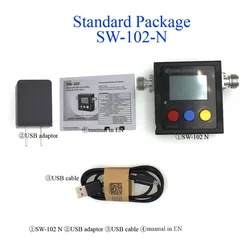 SURECOM SW-102 125-525 Mhz Digital VHF/UHF Power& SWR Meter With Four Connector SW102 For Two Way Radio