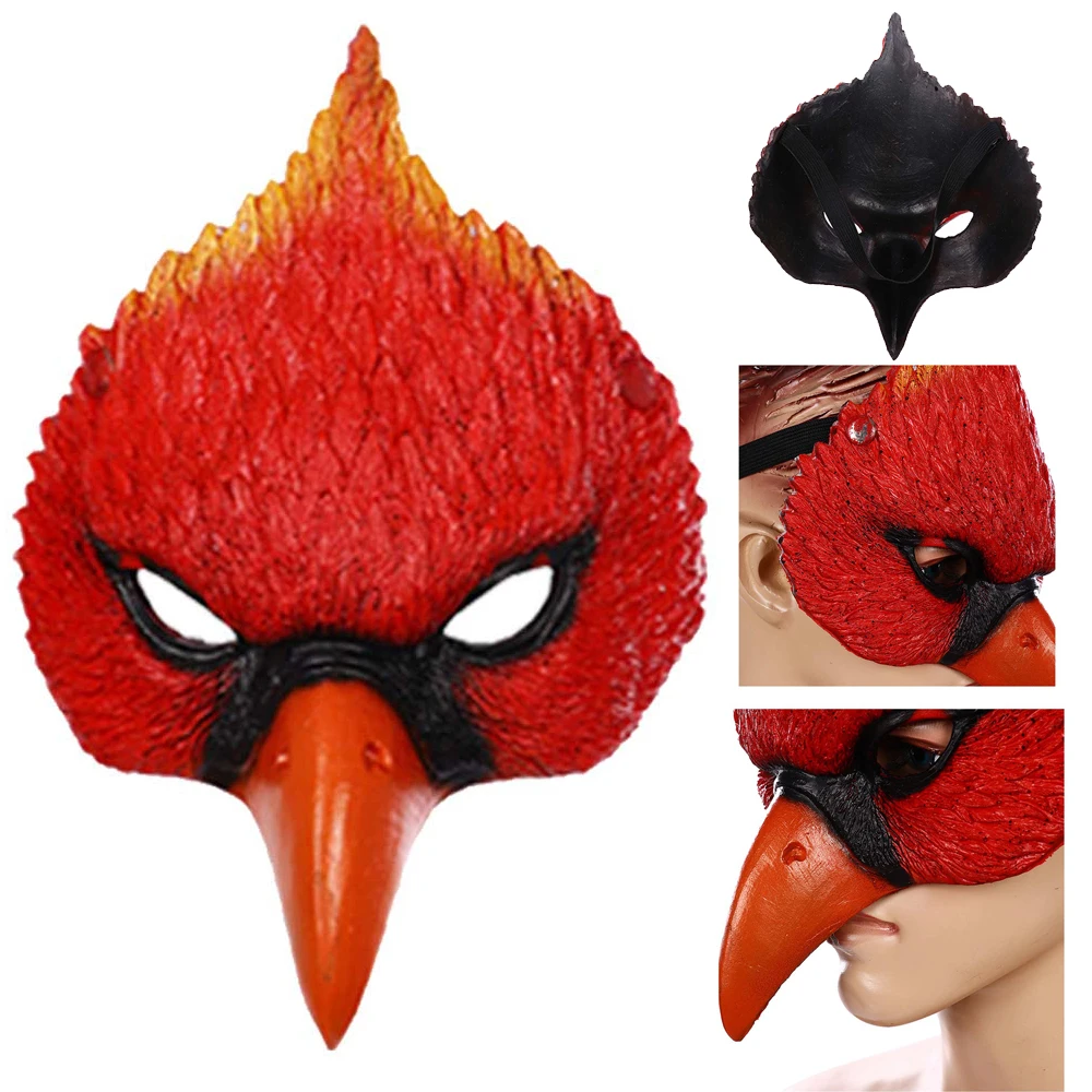 Bird Role Play Mask Cosplay Costume Accessories Adult Women Men Disguise Birds Head Mask Fantasy Fancy Dress Party Props