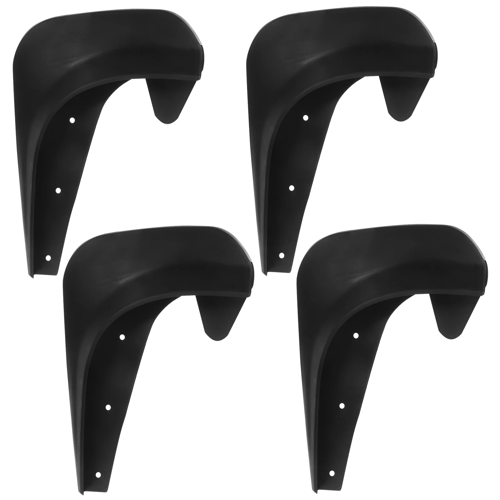 

4Pcs Car Mudguards Durable Plastic Tire Splash Guards PreDrilled Cars MudFlaps WheelAccessories
