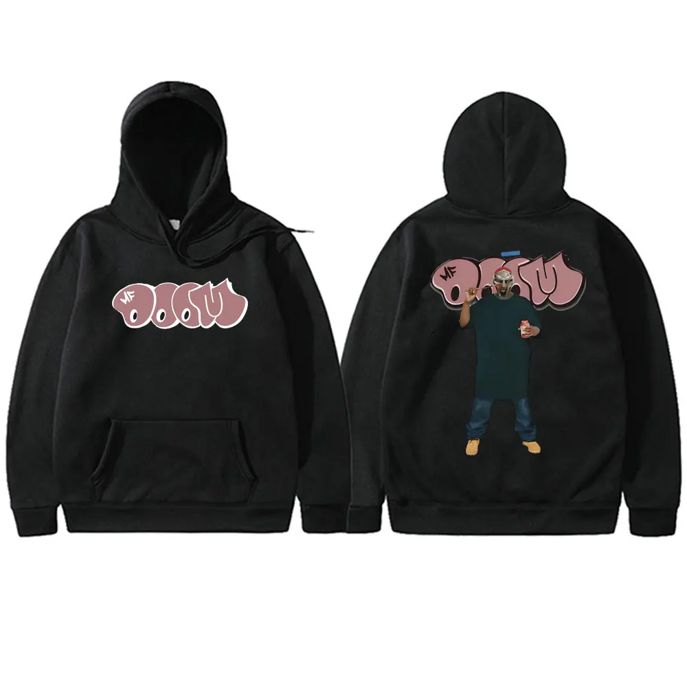 

Rapper Mf Doom Double Sided Print Hoodie Men Women Hip Hop Oversized Pullover Male Fashion Trend Hoodies Men's Casual Sweatshirt