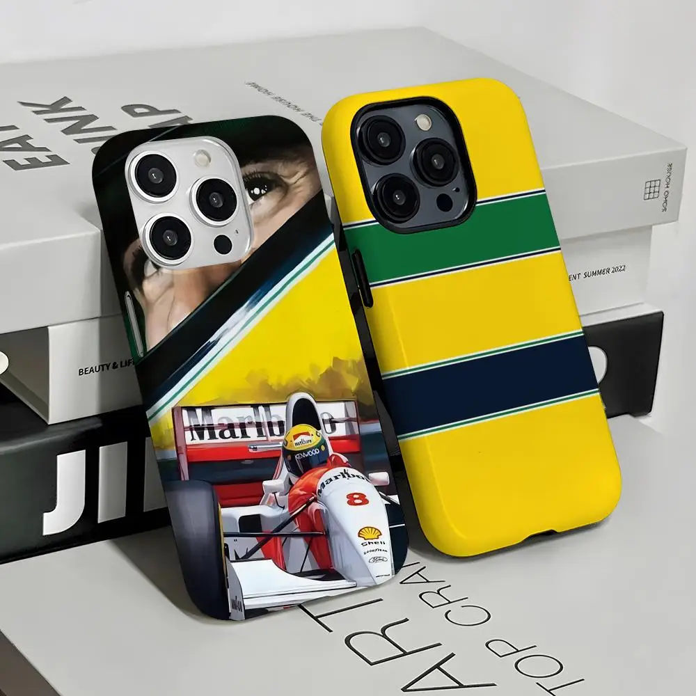 ayrton-senna-f1-capa-de-telefone-pc-rigido-para-iphone-16promax-16-15-14-13-12-11-pro-max-plus-capa-hd-brilhante