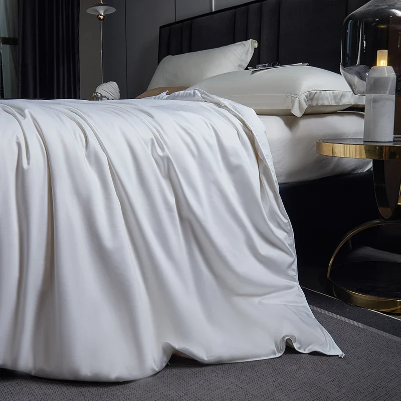 Premium Spring Autumn Silk Comforter Handmade Silk Filling Breathable Warm Soft Lightweight