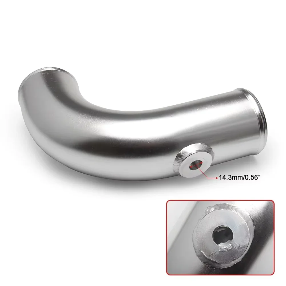 Meio conjunto de tubo intercooler de liga de alumínio de alta qualidade para ford 2011-2016 6.7l peças de entradas de ar prata preto vermelho IP-1002