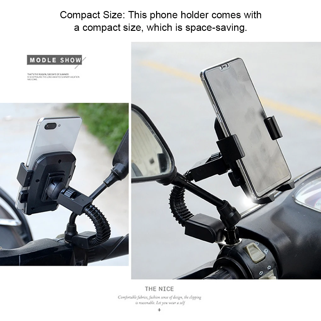 Rearview Mirror Phone Mount Fixed Shelf Cellphone Holder Modified Part