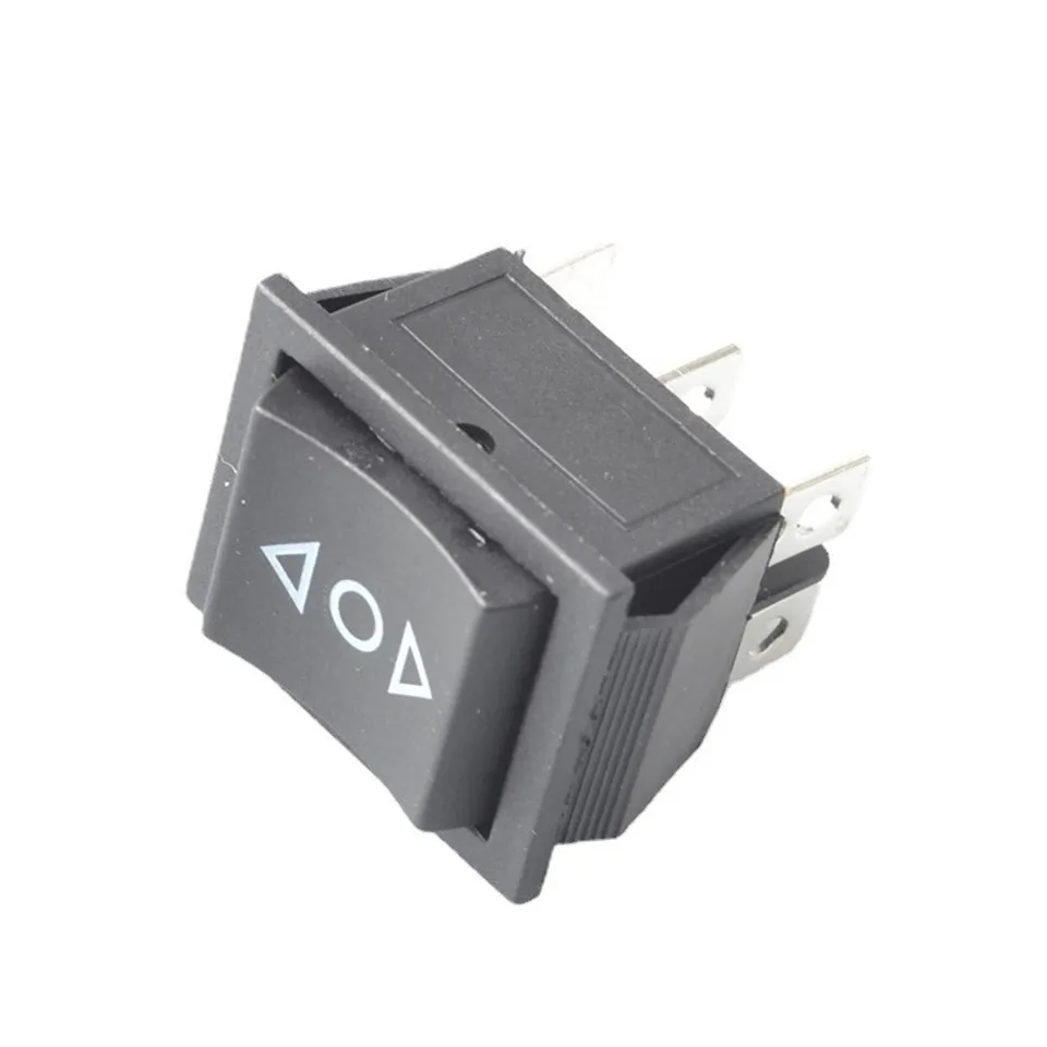 1PC 6 Pin 3 Position Boat On Off On Momentary Rocker Switch DPDT 16A 250V AC 20A 125VAC
