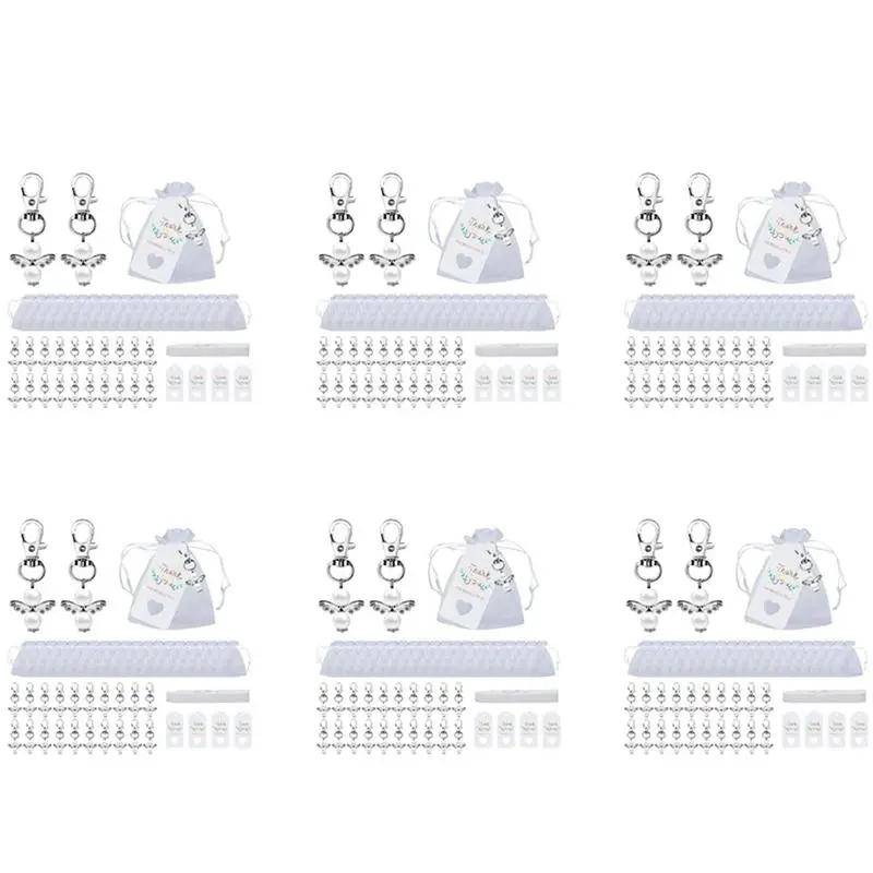 

ABKW-Guardian Angel Keyring,120Pcs Party Favours Christening Wedding For Communion Confirmation Keyring Girls Thank You Gift