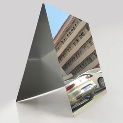 Mirror Aluminum Plate With High Reflectivity Of 86% DIY Silver Aluminum Mirror Plate