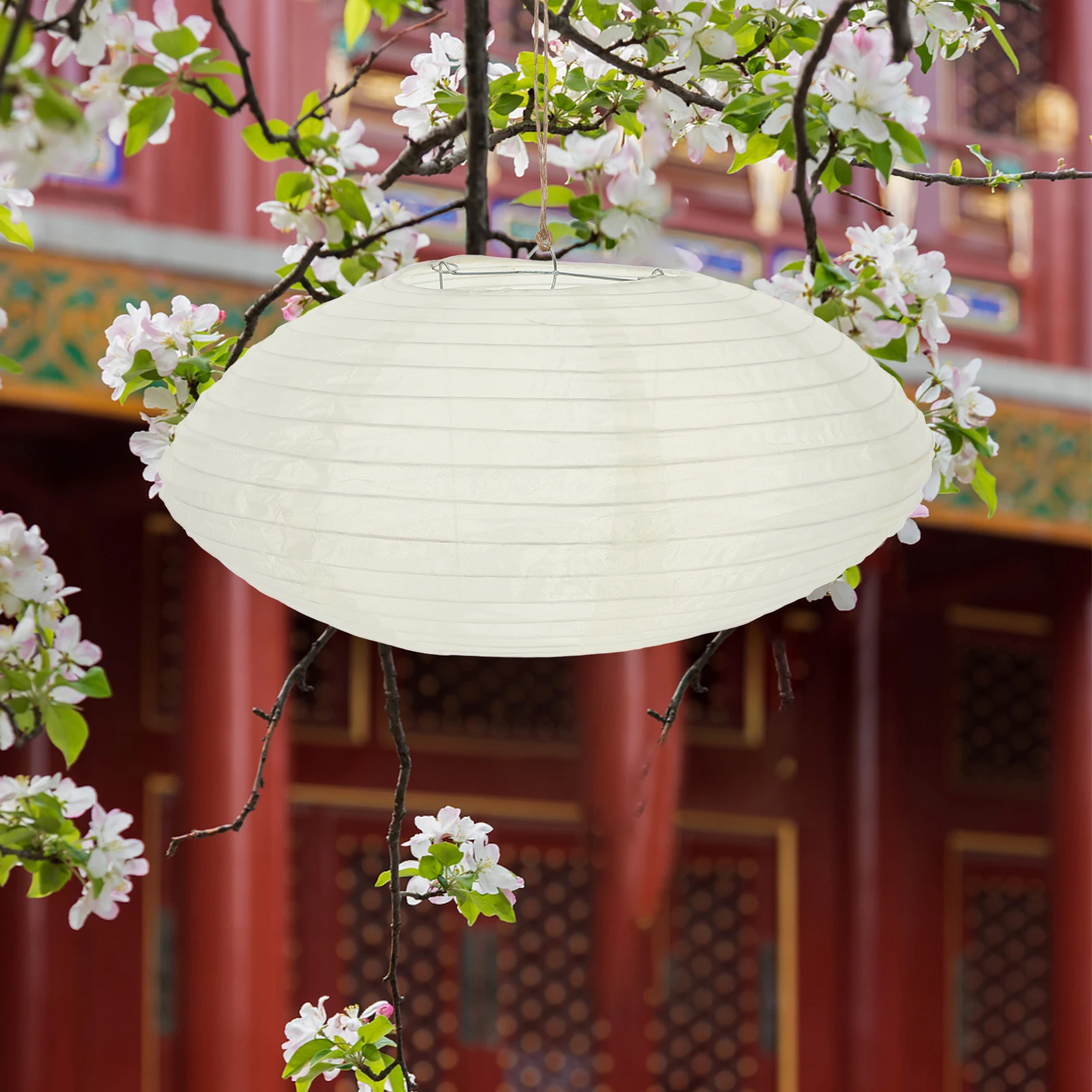 

Hanging Lantern Waterproof Cloth Elegant Look Easy Install Minimalist Style Soft Light Home Garden Party Decoration Lamp Shade