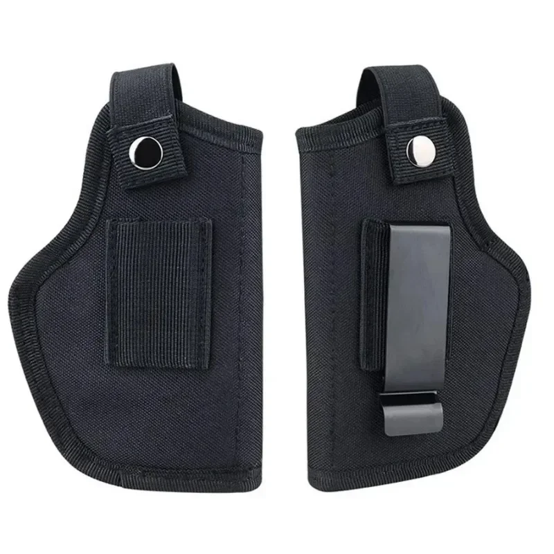 Universal Gun Holster Concealed Carry Waist Belt Metal Clip Pistol Case for Glock 17 Makarov 9mm All Size Handgun