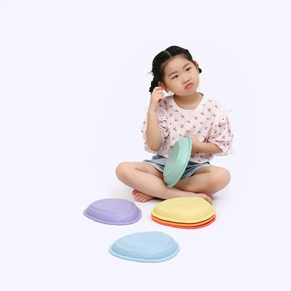 

Поле препятствий в помещении и на открытом воздухе, способствующее балансовую координацию, нескользящие 6 шт., балансировочные шаговые камни для малышей