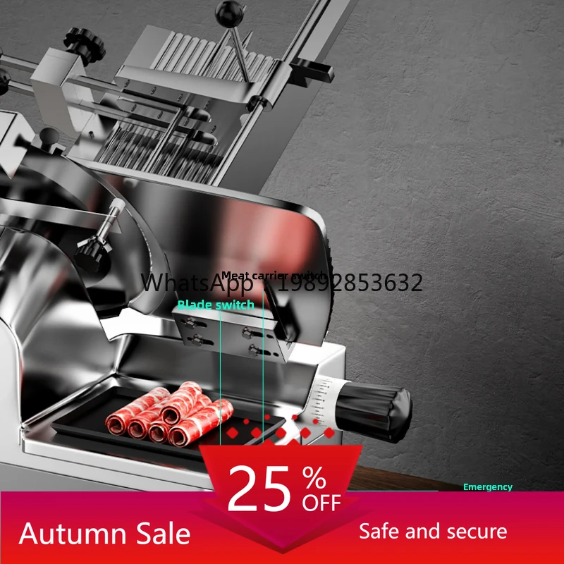 

Automatic Electric Slicer Hot Pot Restaurant Beef and Mutton Rolls Household Meat Slicing and Slicing Machine