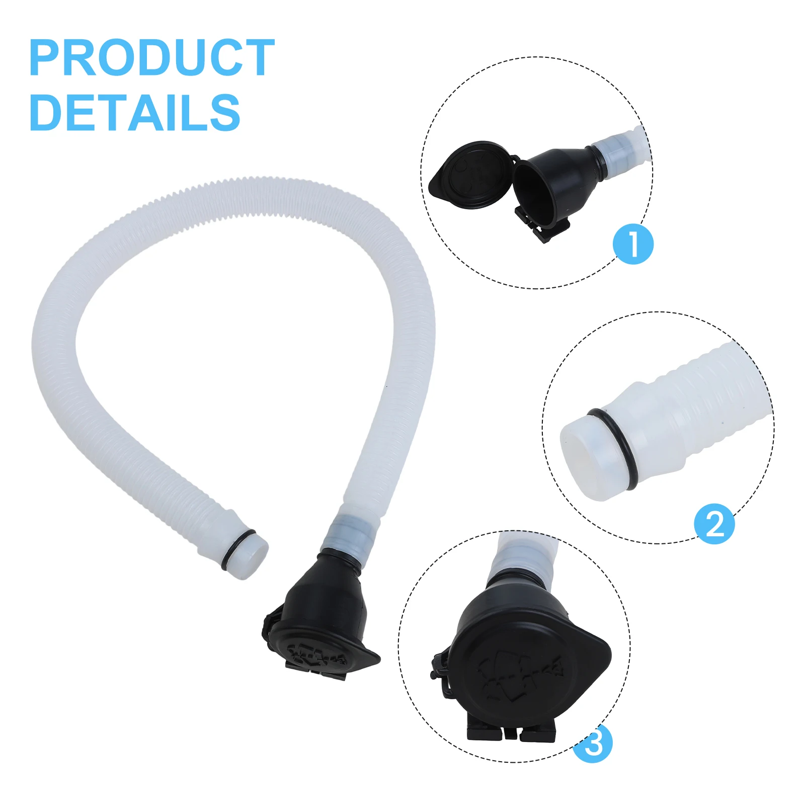 

Accessory ABS Windshield Pipe As Shown In The Picture Washer Reservoir Pipe Easy To Install Non-deformation Design