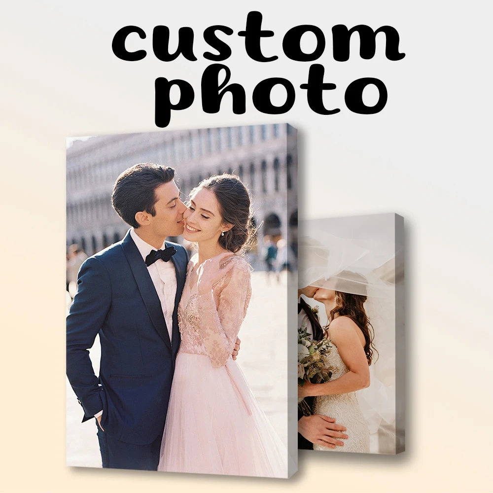 Custom Photo Home Decoration Print Your Photos on Canvas Custom Poster Plus Frame Art Photos, Pets, Wedding Photos, Canvas Paint