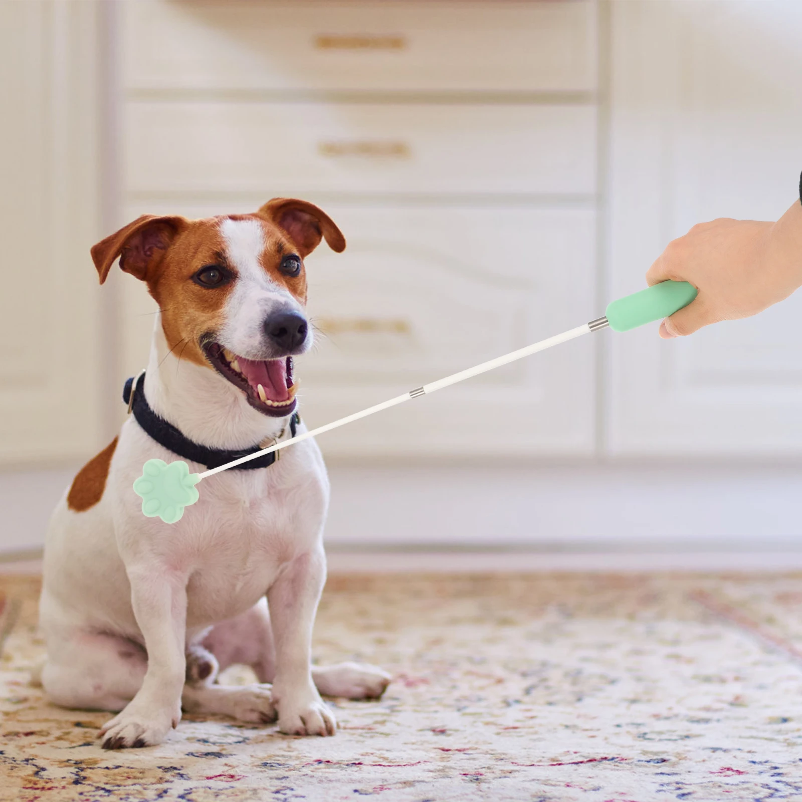 

Dog Training Beat Cartoon Heart Adjustable Toy Stick Obedience Tools Puppy Accessories Safe Durable Interactive Smart Behavior