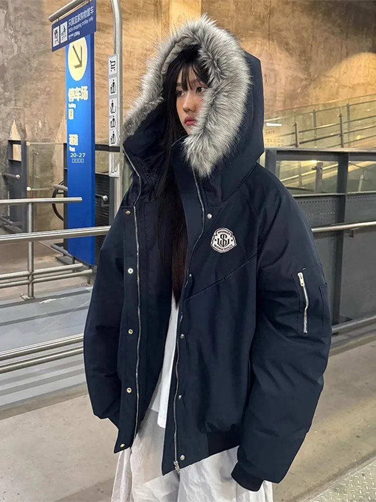 

Мужская зимняя утепленная куртка-пуховик с меховым воротником, хлопковая, с подкладкой, на молнии, теплая, с длинными рукавами