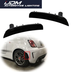 Smoked Lens Car Rear Bumper Side Marker Light Cover Shells For Fiat 500 Pop Lounge 2012 2013 2014 2015 2016 2017 No Bulb/Socket