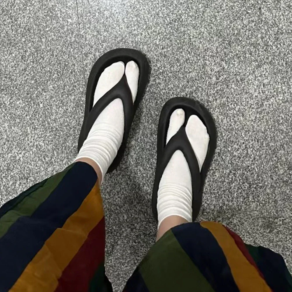 1-3pairs Japanese Unisex Cotton Soft Fiber Two Finger Socks Kimono Flip Flop Sandal Split Anti Friction Supplies Shoe Decoration