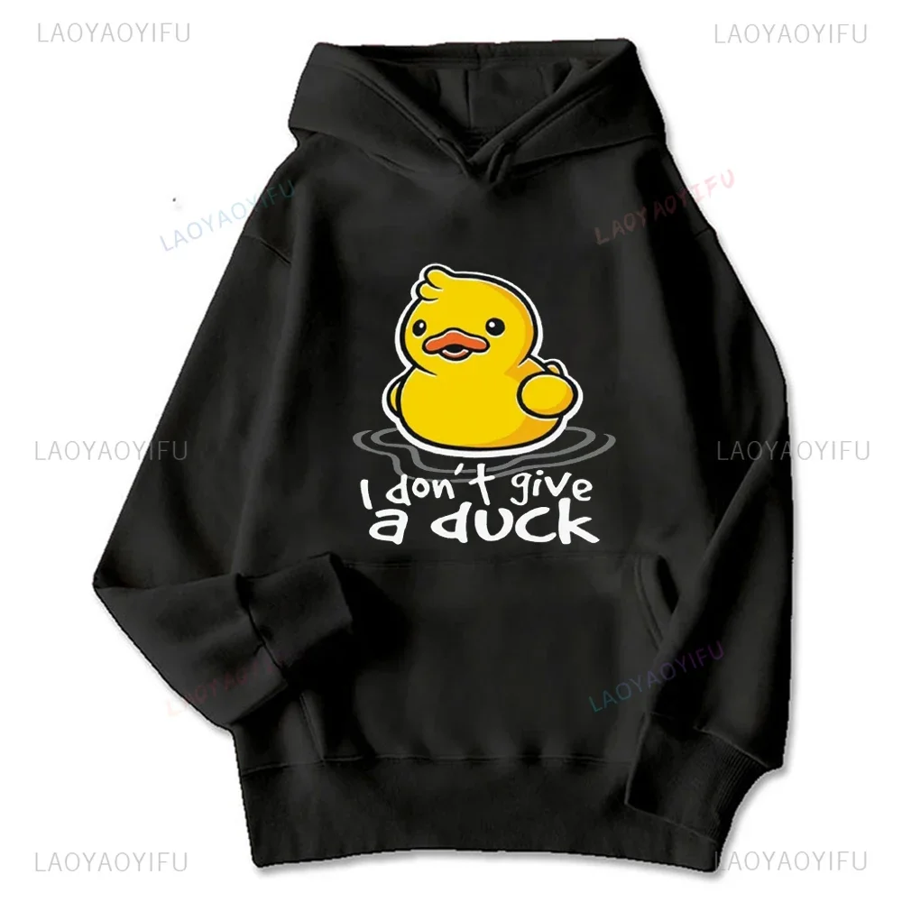 

Модная толстовка с рисунком Quack, мягкий повседневный пуловер с графическим дизайном и карманом-кенгуру для мужчин, уличная одежда на зиму и осень