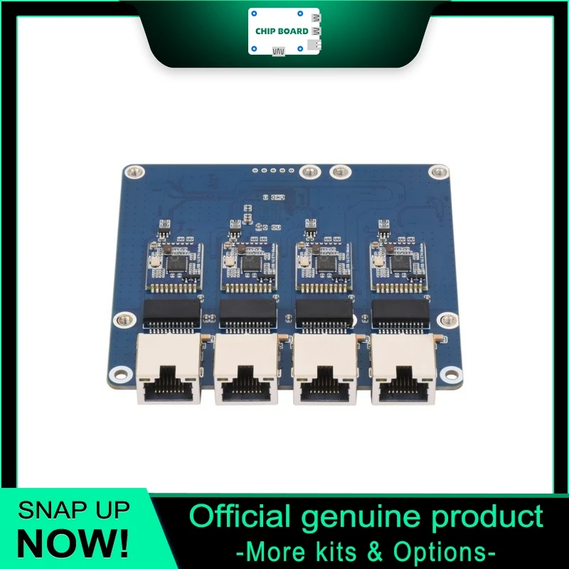 

PCIe Multi Port Ethernet Board for Raspberry Pi Supporting Gigabit and 2.5G