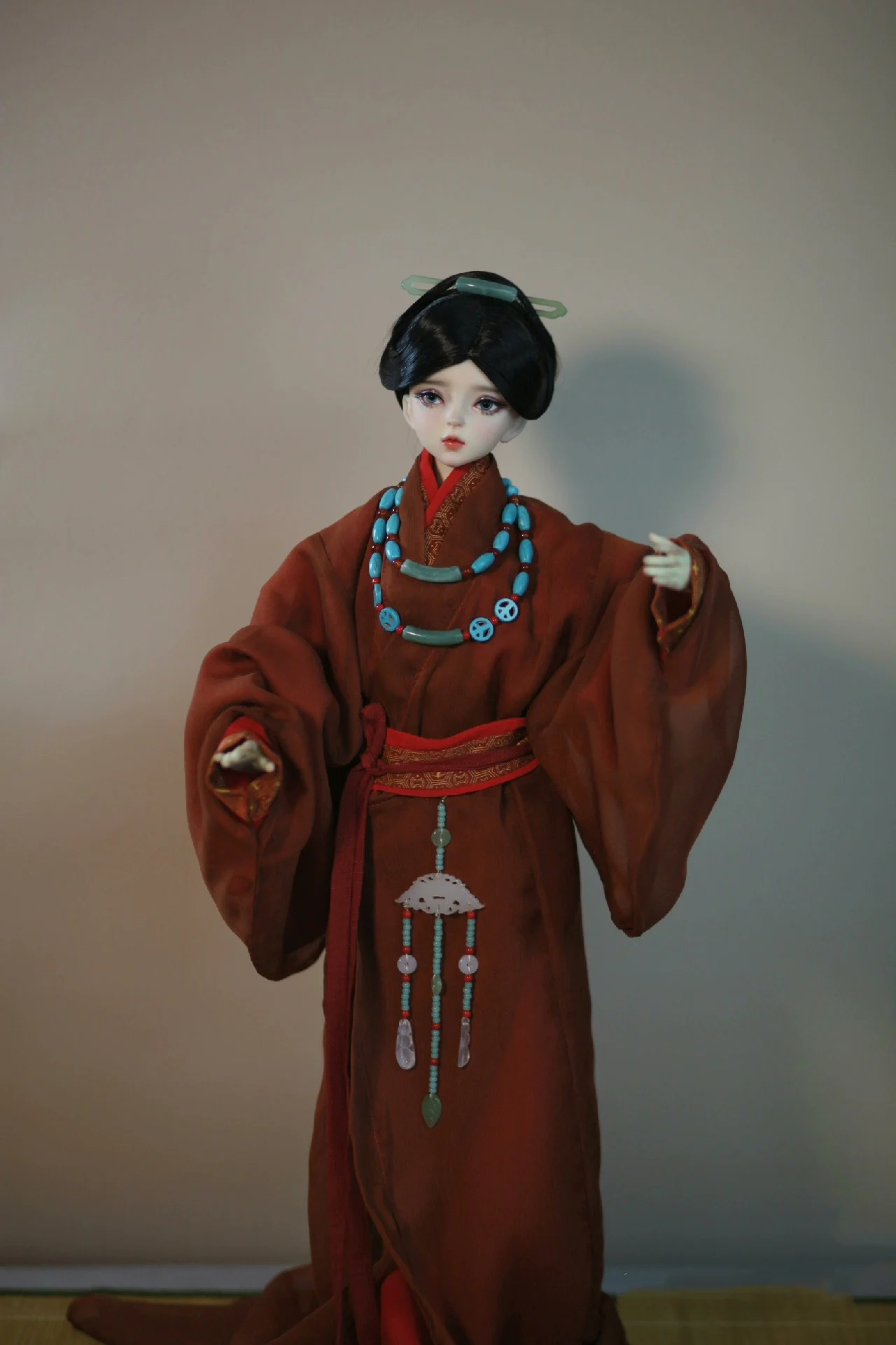 1/4 1/3 Costume ancien BJD vêtements chinois Hanfu longue Robe tenue pour BJD/SD SD13 fille SSDF ID75 oncle poupée accessoires C2345