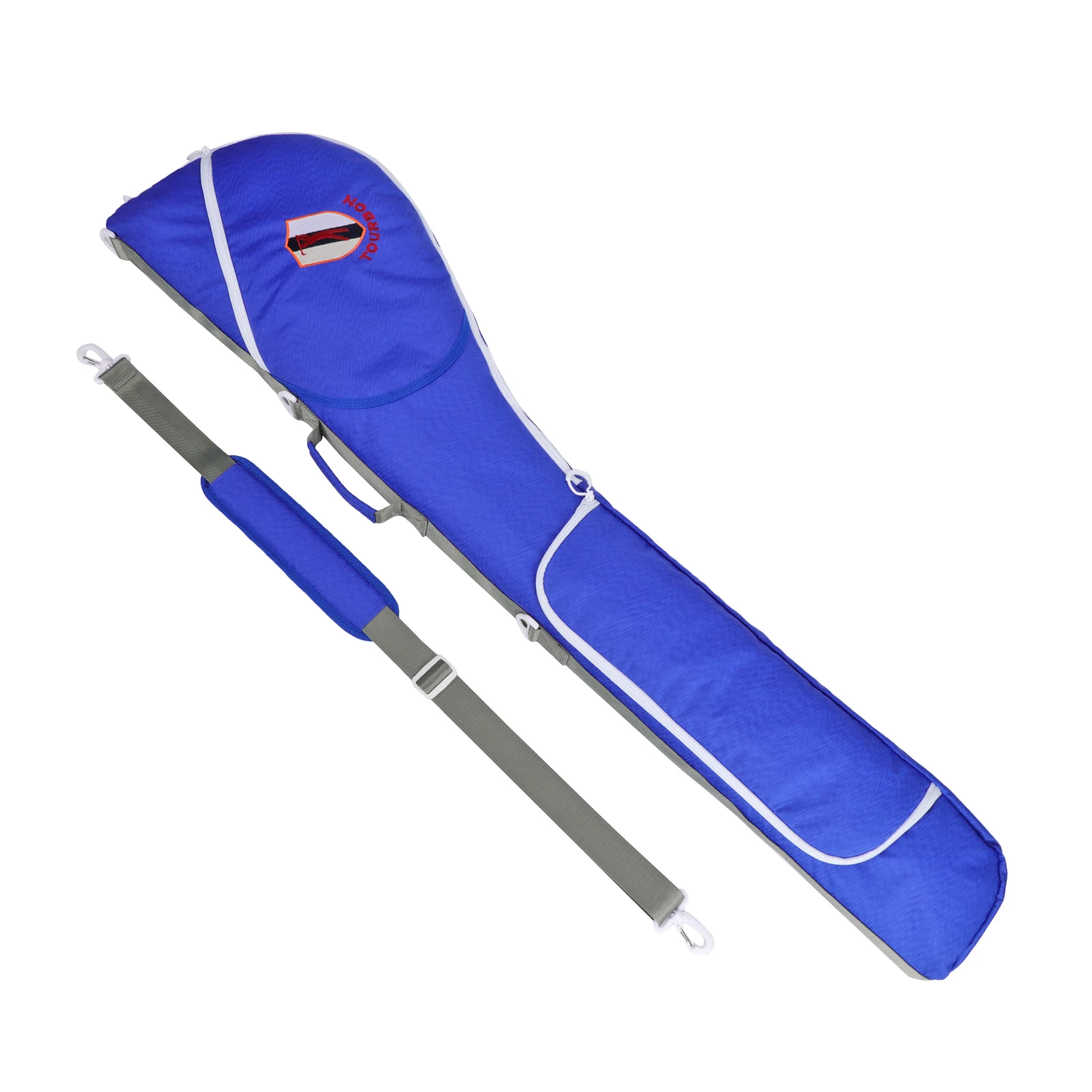 

Tourbon Waterproof Golf Clubs Carry Bag Durable Nylon Sunday Bag Travel Pack Full Cover for Driving Range Lightweight Blue