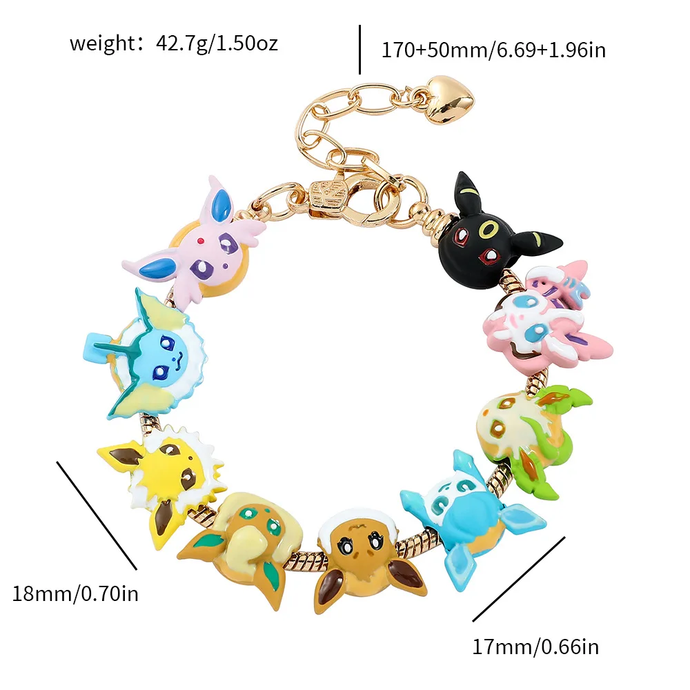 Japanisches Cartoon-Anime-Armband, niedliches Armband aus Legierung, verstellbar, Weihnachtsgeschenk, geeignet für Anime-Fans
