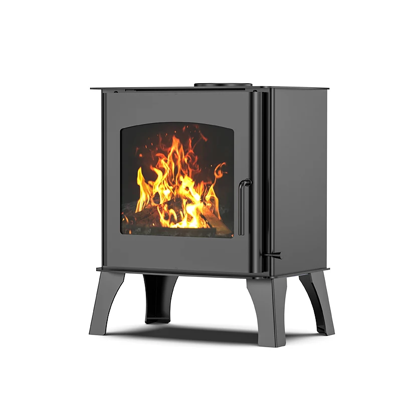 R0701A Easy Clean High Quality Black Wood Burning Stove  Room Freestanding Real Fire Wood Stove Indoor