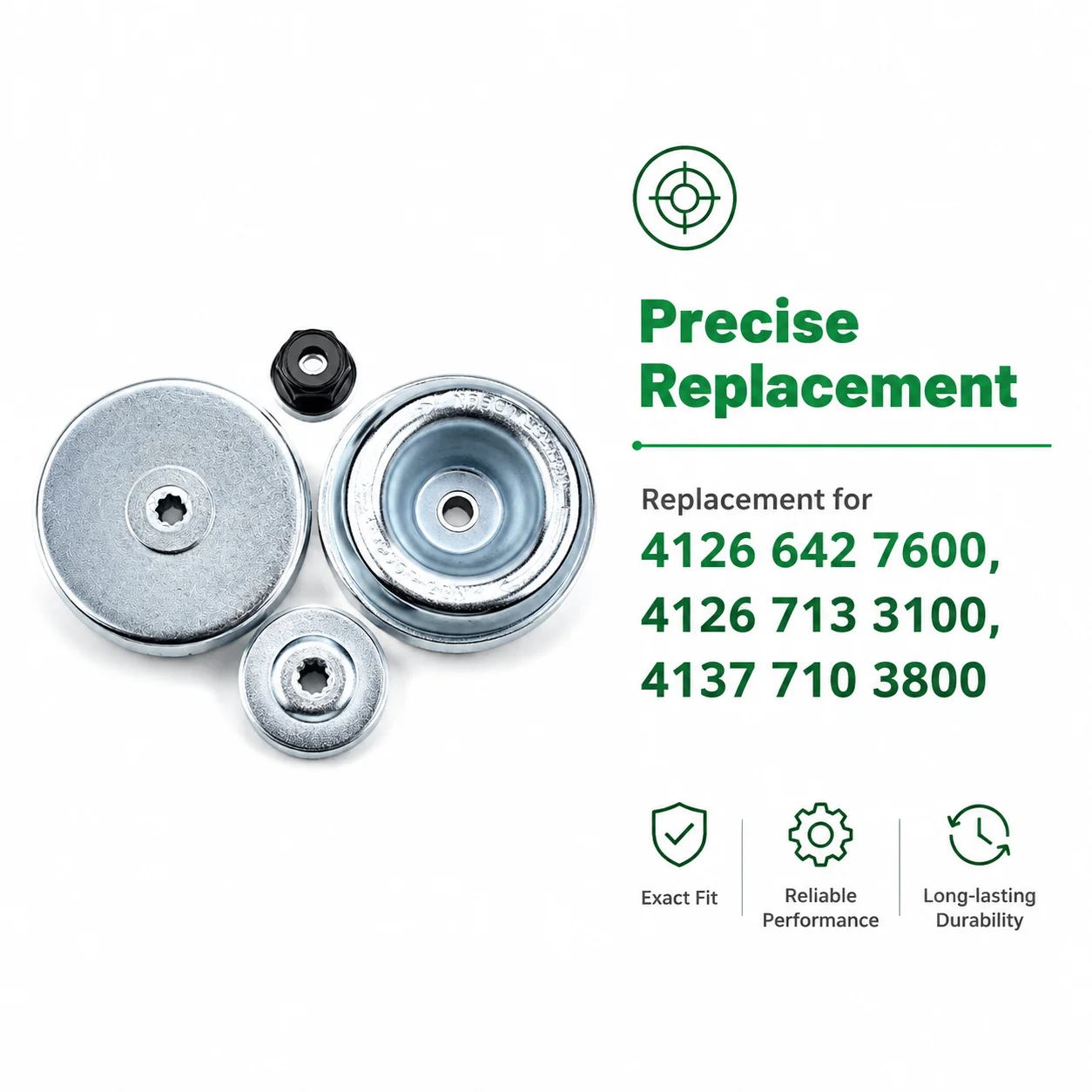 Shock Plate Thrust Washer Adapter Nut Kit for Stihl FS55 FS55R FS36 FS44 FS56 FS80 Trimmer Brush Cutter, Replaces 4126 642 7600