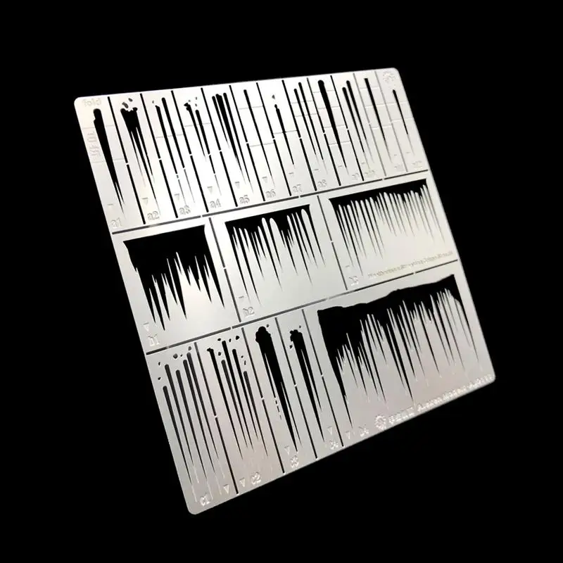 Scale Model Airbrush Stencil Template Salt Weathering Rust Scratches Mud Splatter Effect For 1/32‑1/72 DIY Painting Tool