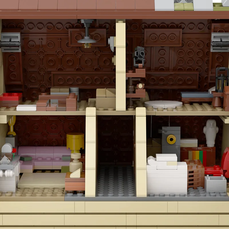 Hot Bill Seif House Building Block ชุด Gravity Falls Mystery Shack อิฐบล็อก Courtyard Cottage อาคารเฟอร์นิเจอร์ของเล่น