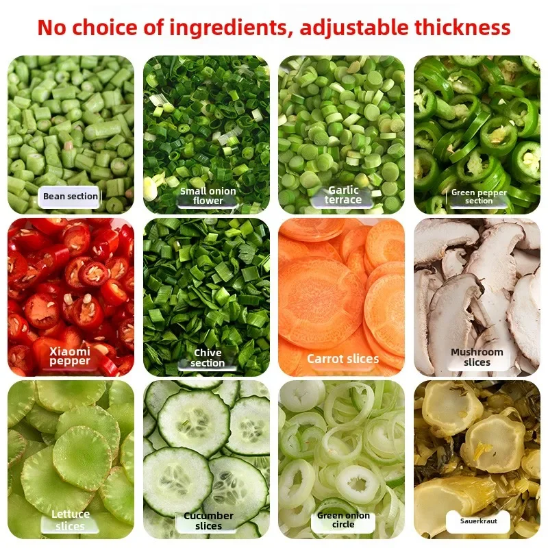 Cortador de vegetais pequeno comercial