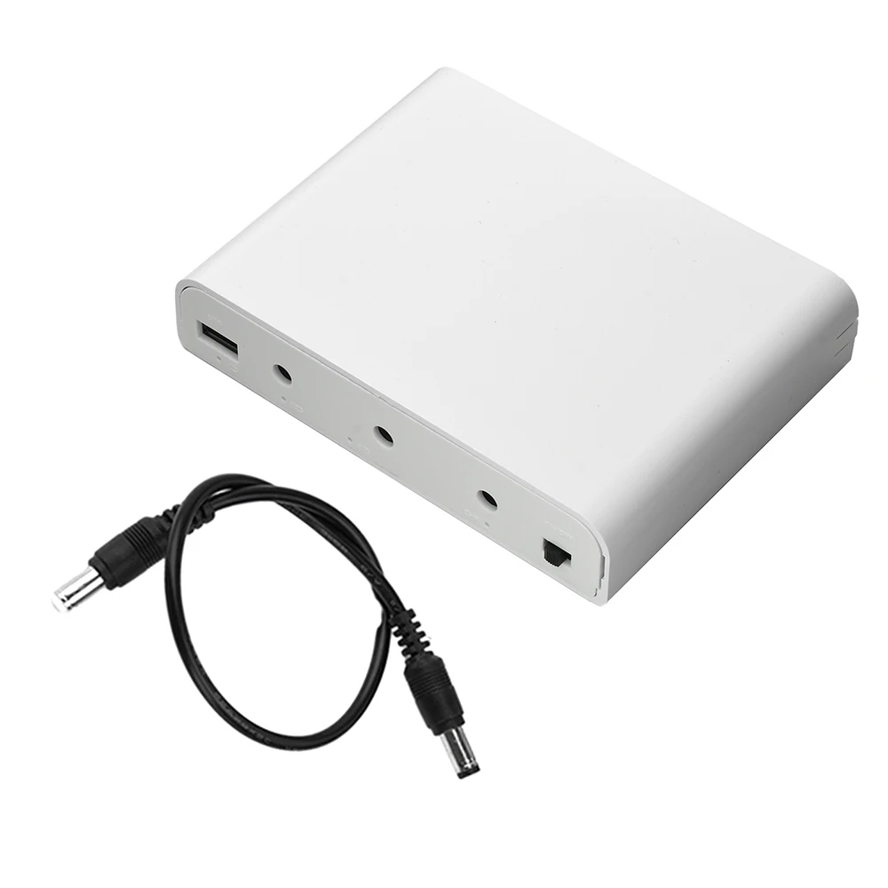 แบตเตอรี่สำรอง DC UPS 5V 9V 12V สำหรับเราเตอร์ออปติคอล ระบบจ่ายไฟสำรองแบบต่อเนื่อง ใช้แบตเตอรี่ลิเธียม 6x18650 กล่องพาวเวอร์แบงค์ DIY
