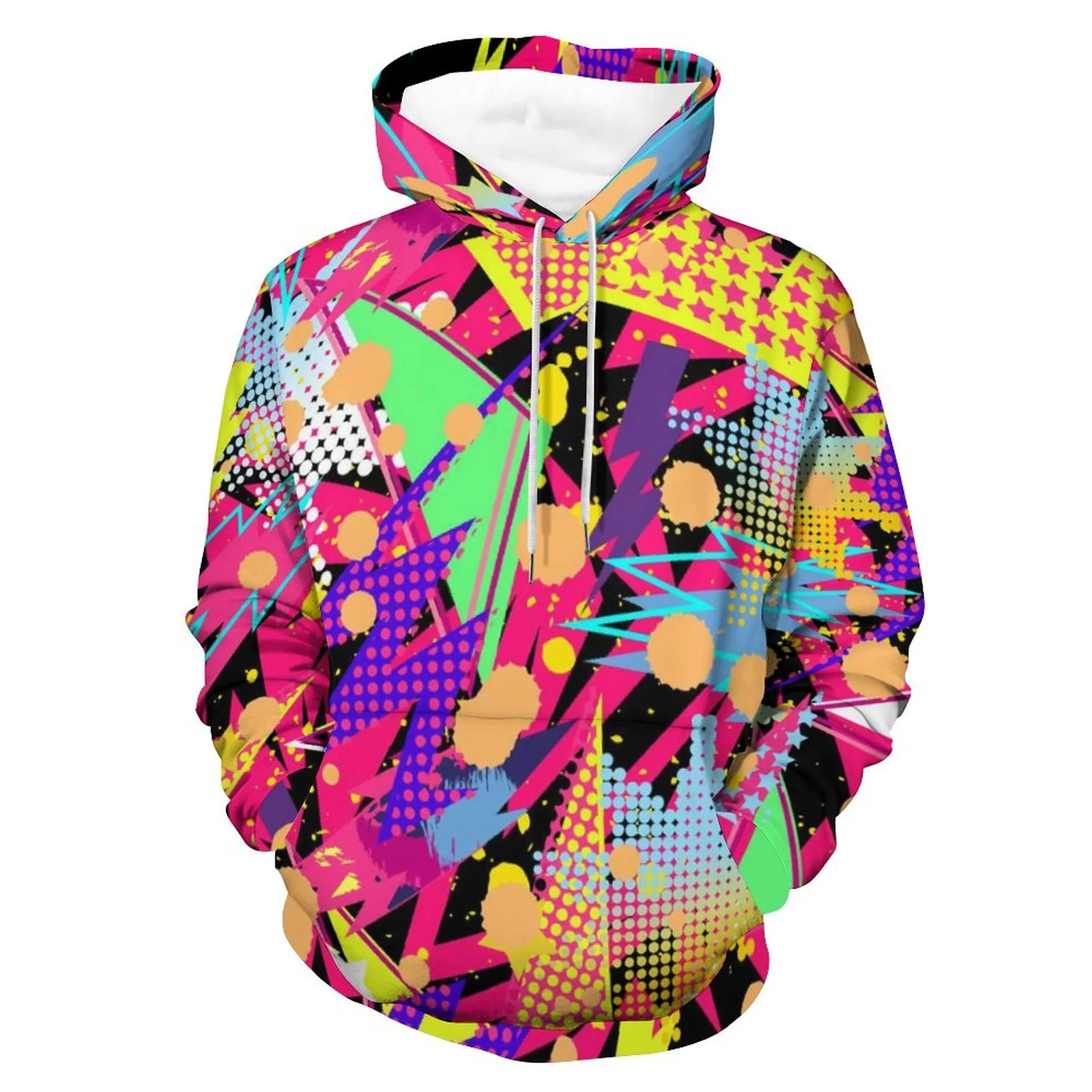 Buysing Men and Women Hoodie 3D Printed Graffiti Pullover Oversized Sweatshirts Novel Men's Clothing Y2k New Hoodies Gothic Gift