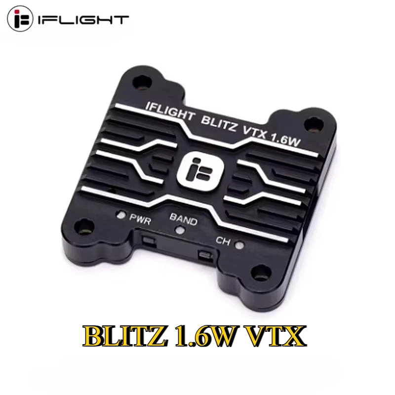 IFlight BLITZ 1.6W VTX High Power 5.8G 40CH PitMode 25mW 400mW 800mW 1600mW Adjustable FPV Long Distance Video Transmitter 30.5